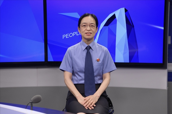 最高人民檢察院行政檢察廳二級(jí)高級(jí)檢察官?gòu)埩⑿?。人民網(wǎng)記者 王曉嘯攝