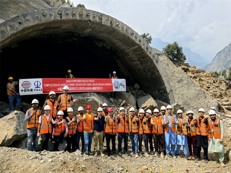 7月29日貫通儀式現(xiàn)場圖片。中國土木工程集團(tuán) 供圖