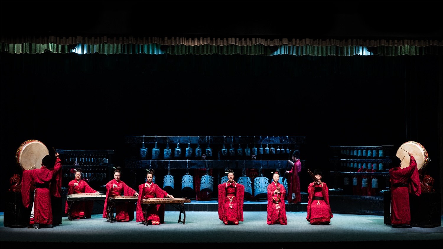 “華夏正聲——中原音樂考古復原展演”現(xiàn)場。河南博物院供圖