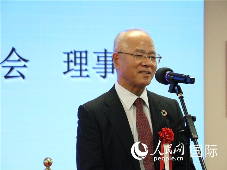 日中協(xié)會理事長瀨野清水致辭。人民網(wǎng) 許可攝