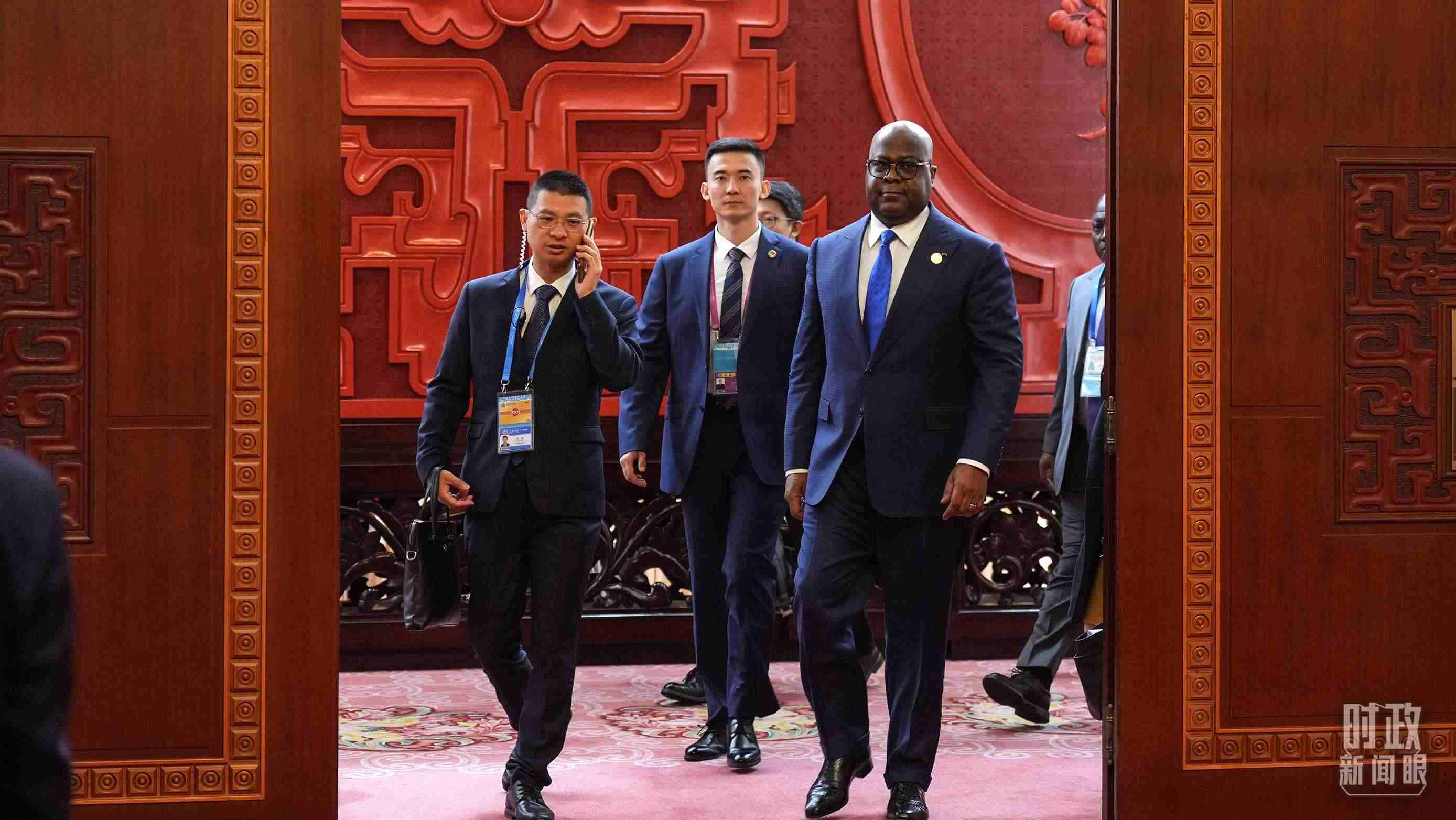 △剛果（金）總統(tǒng)齊塞克迪。（總臺(tái)記者李晉拍攝）