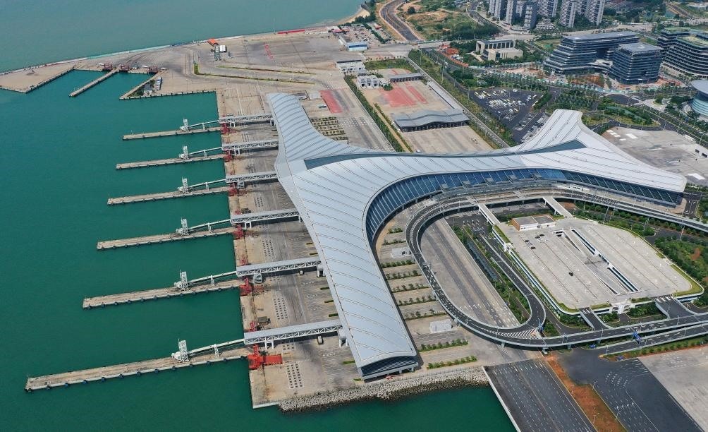 這是已經(jīng)停航的?？谛潞８郏?月4日攝，無人機(jī)照片）。新華社記者 郭程 攝