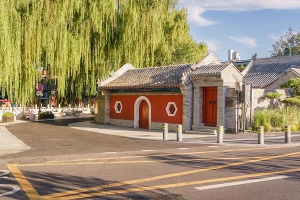 北京建筑大學(xué)古建保護與利用專業(yè)師生對北京德勝門內(nèi)大街開展空間品質(zhì)綜合提升項目，圖為項目竣工后的實景圖。校方供圖