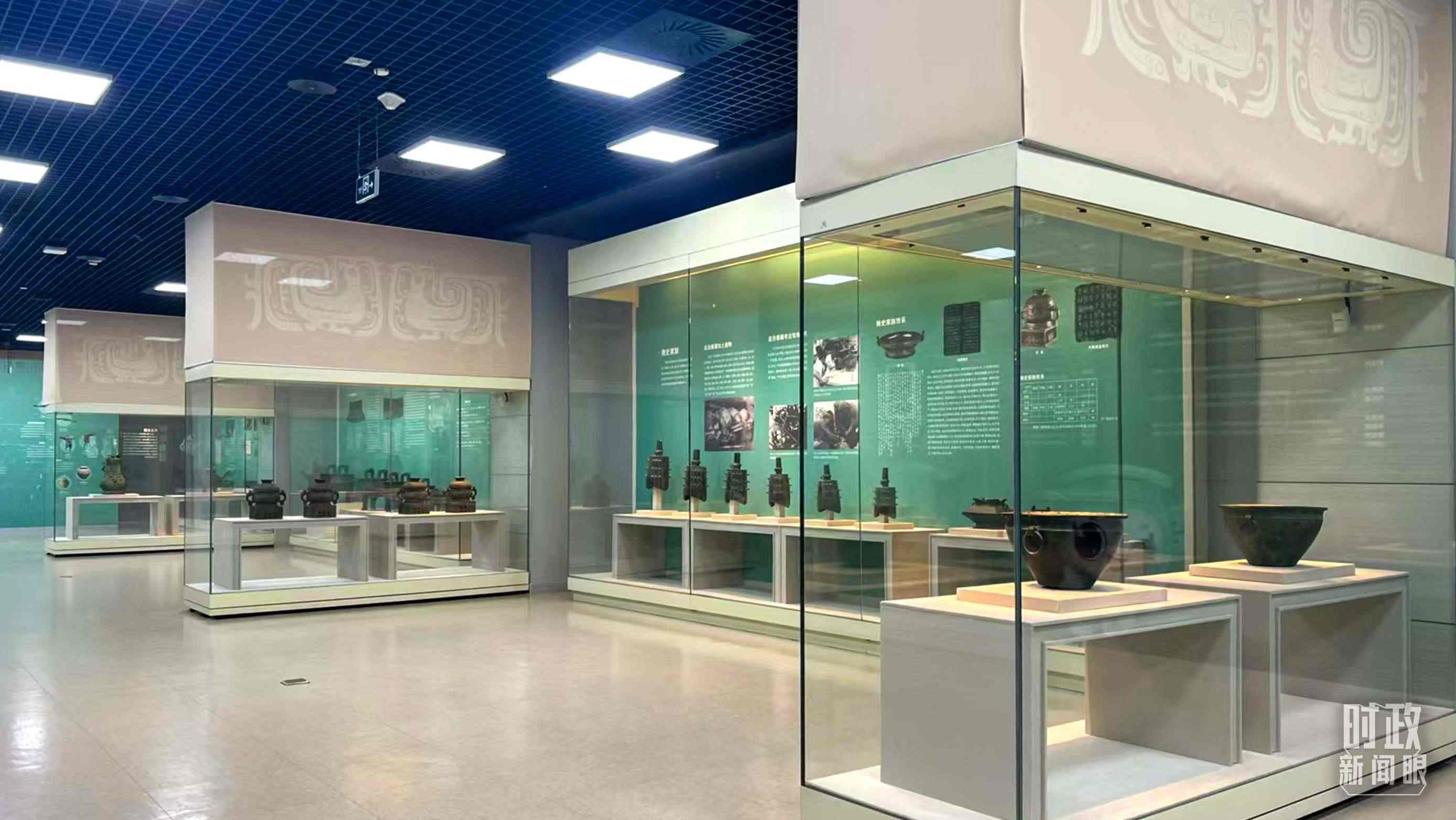 △ 寶雞青銅器博物院內(nèi)展陳。（總臺(tái)記者崔剛拍攝）