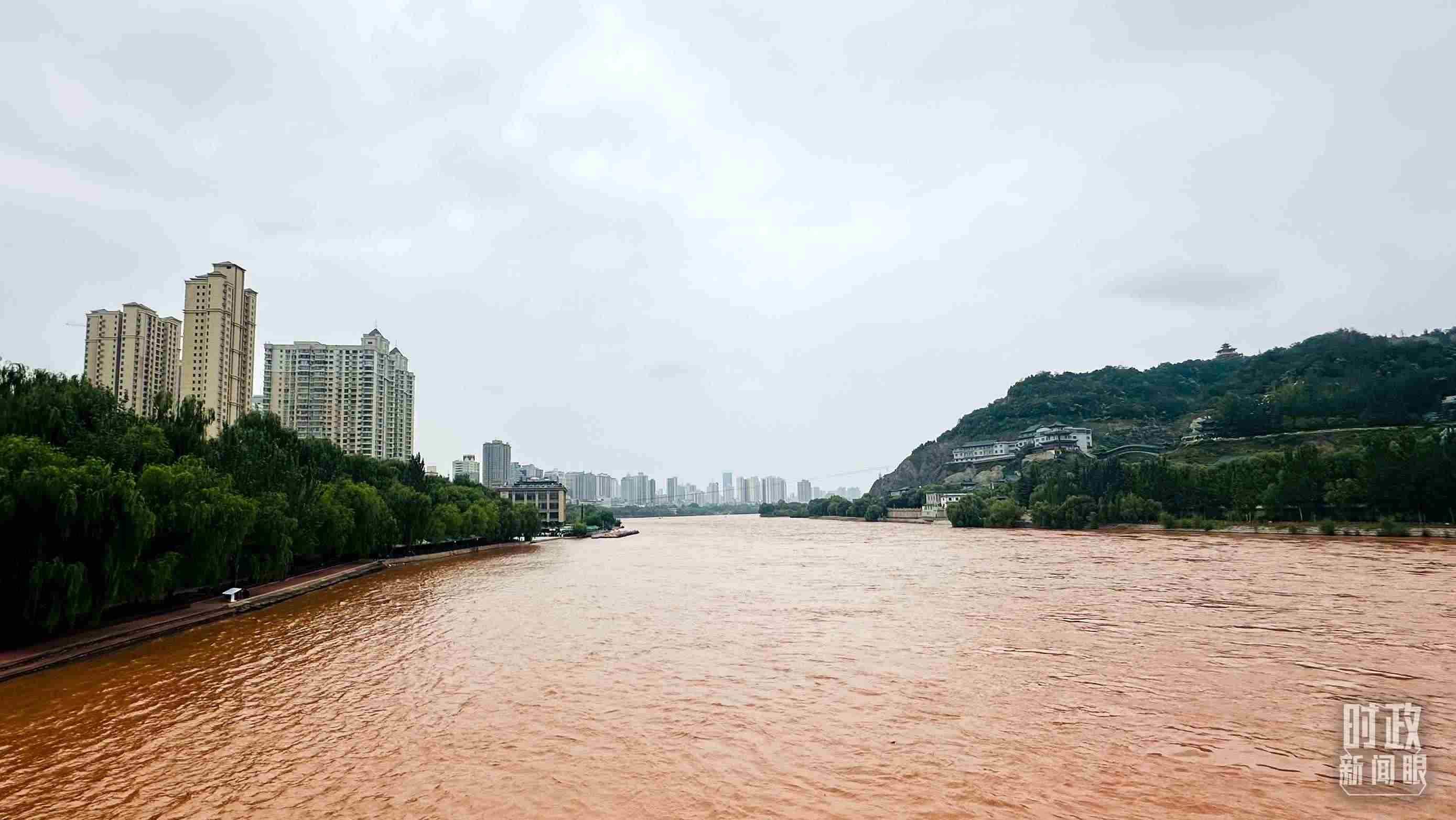△黃河蘭州段。（總臺央視記者范一鳴拍攝）