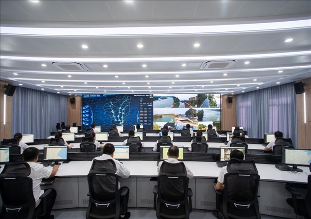 位山灌區(qū)智慧調(diào)度中心 。受訪者供圖