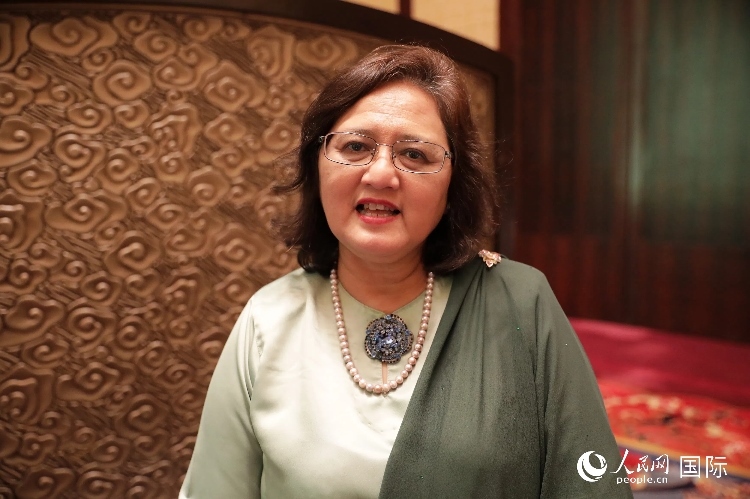 馬來西亞高教部高教司司長阿茲琳達接受人民網(wǎng)采訪。人民網(wǎng) 王婧攝