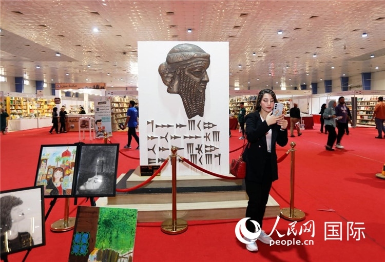 展廳一角。人民網(wǎng)中東中心分社奧馬爾·哈利勒攝