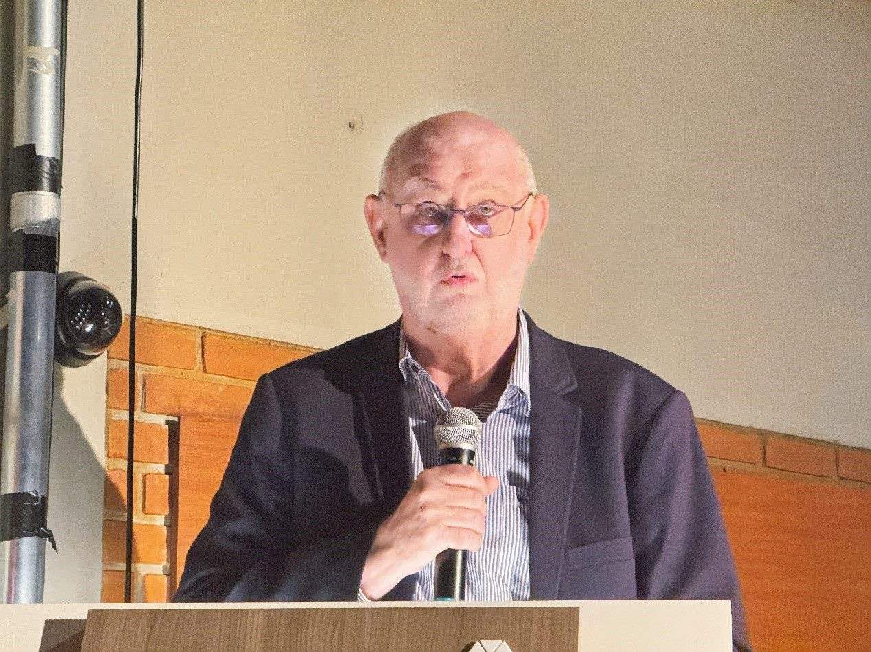 圣保羅州立大學(xué)孔子學(xué)院巴方院長保利諾在活動中致辭。圣保羅州立大學(xué)孔子學(xué)院供圖