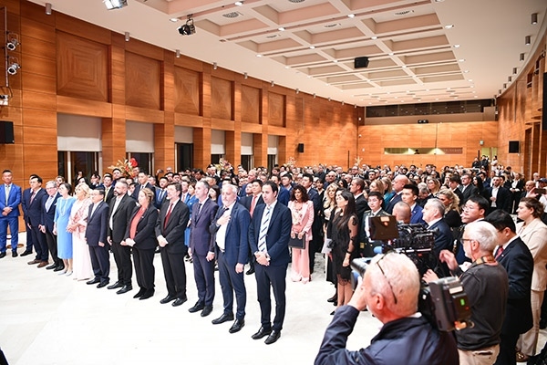 招待會現(xiàn)場。孫瑋 攝