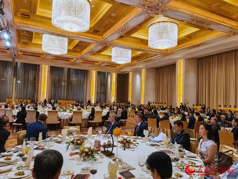 慶祝中俄建交75周年招待會在京舉行。人民網(wǎng)記者 李明琪攝