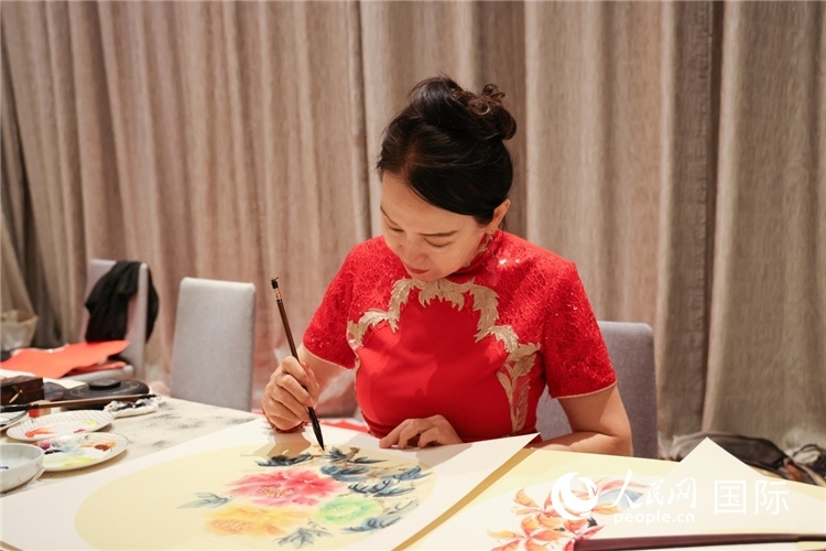 中國(guó)傳統(tǒng)文化展示。人民網(wǎng)記者任皓宇攝