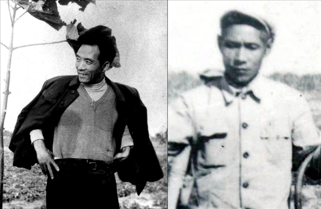 拼版照片：左圖為焦裕祿資料照片；右圖為谷文昌資料照片。