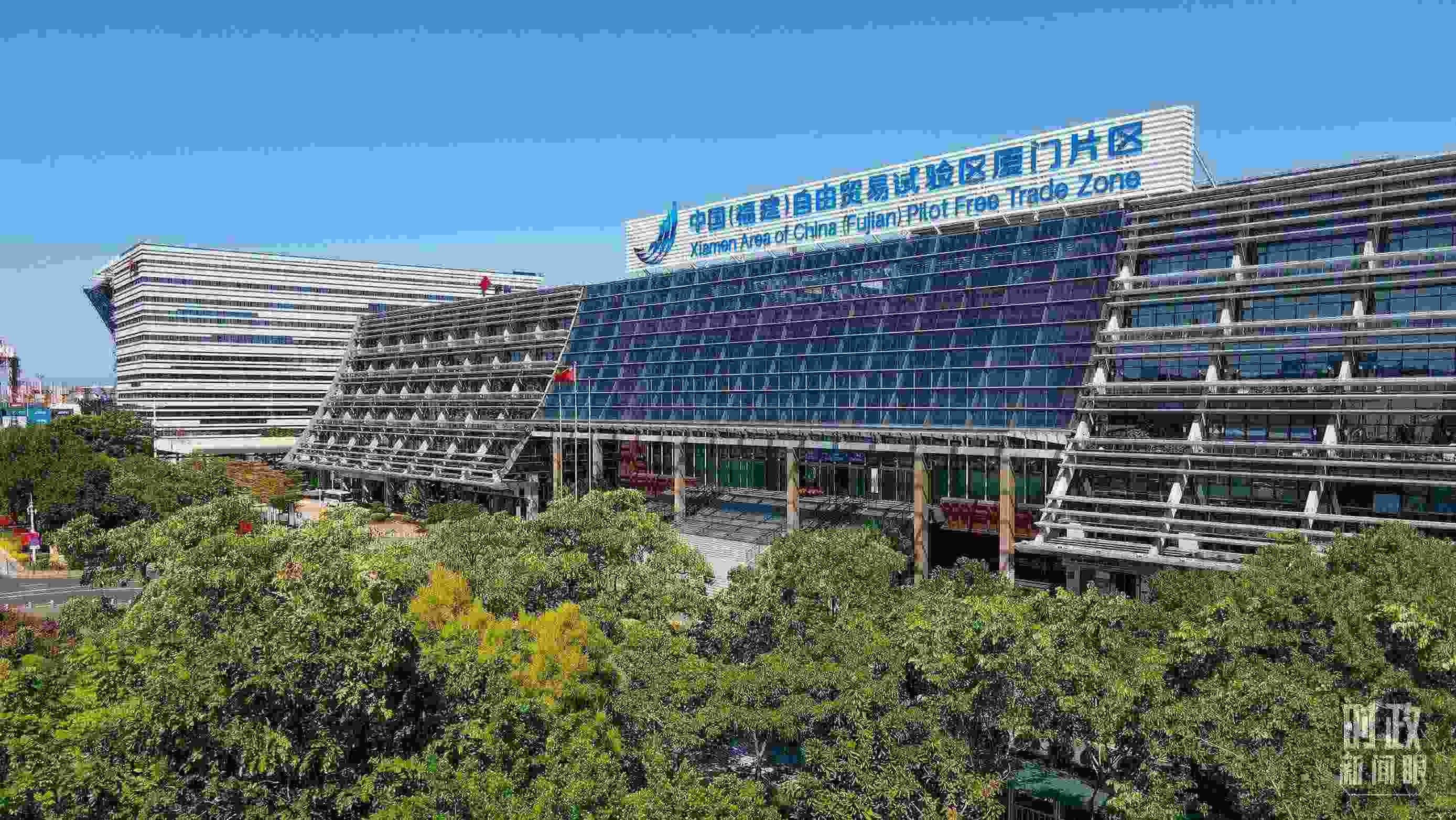 △中國(guó)（福建）自由貿(mào)易試驗(yàn)區(qū)廈門片區(qū)。（總臺(tái)記者鄭皓拍攝）