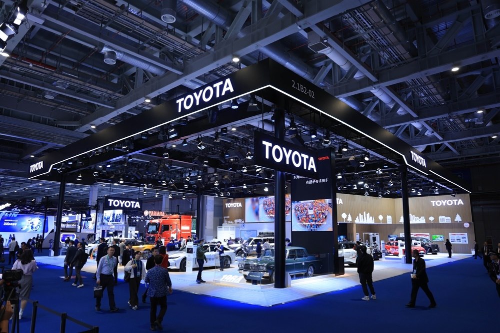 第七屆進博會豐田展臺。人民網(wǎng)記者 車柯蒙攝