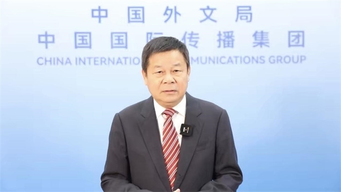 杜占元視頻致辭。主辦方供圖