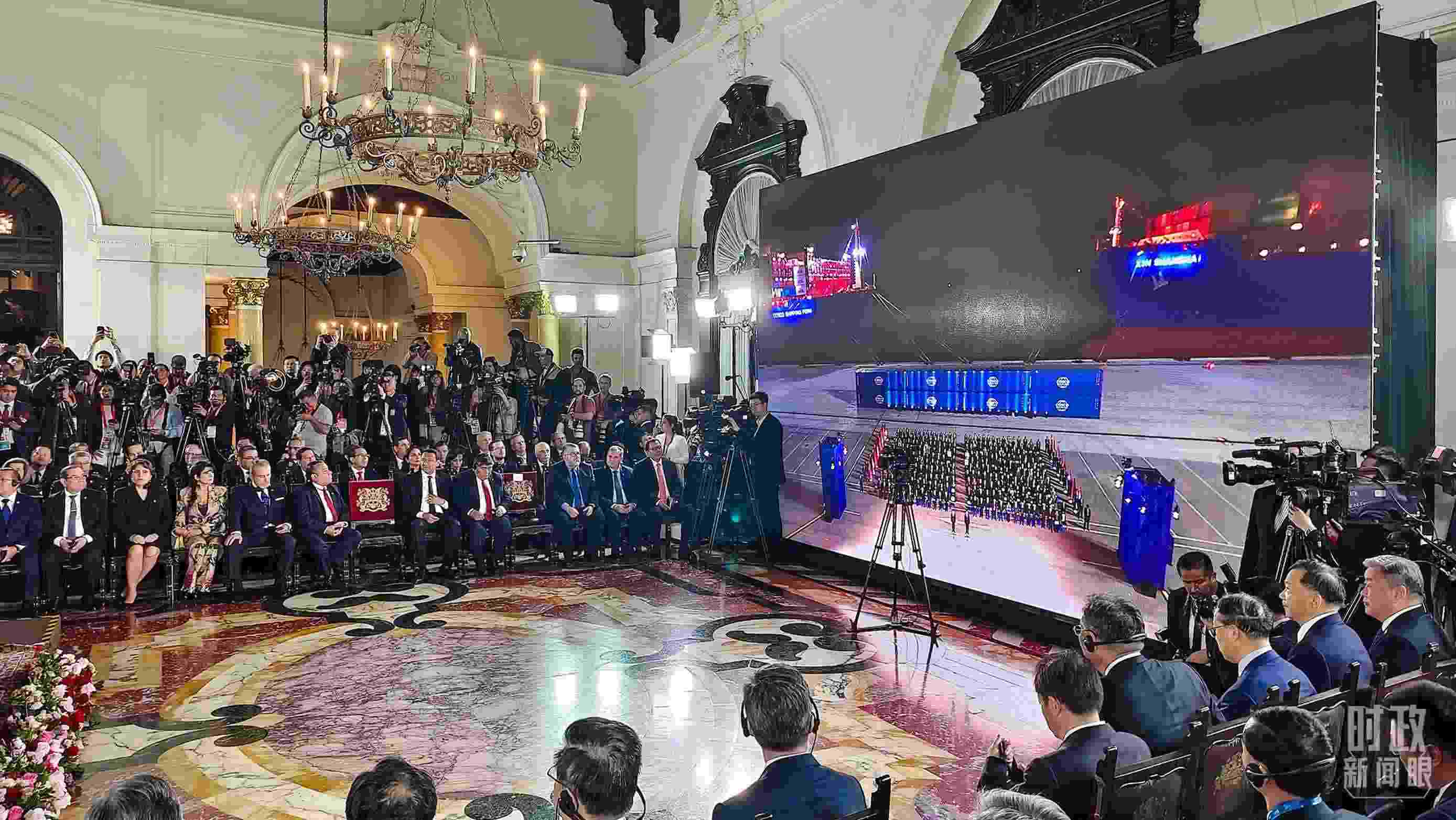 錢凱港開港儀式現(xiàn)場(chǎng)。（總臺(tái)央視記者韓銳拍攝）