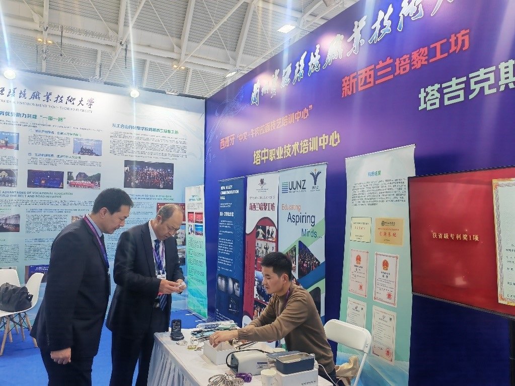 展臺現(xiàn)場。蘭州資源環(huán)境職業(yè)技術(shù)大學(xué)供圖