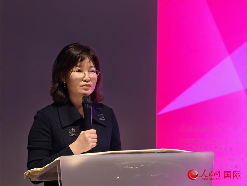 遼寧省文聯(lián)黨組書記、主席邵玉英致辭。人民網(wǎng)記者 于超凡攝