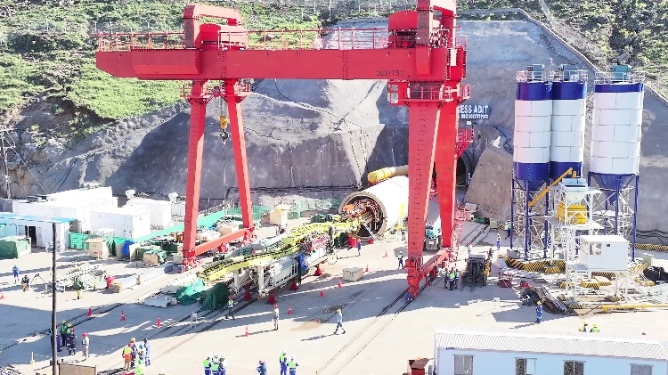 項目步進(jìn)現(xiàn)場。中水電十一局供圖