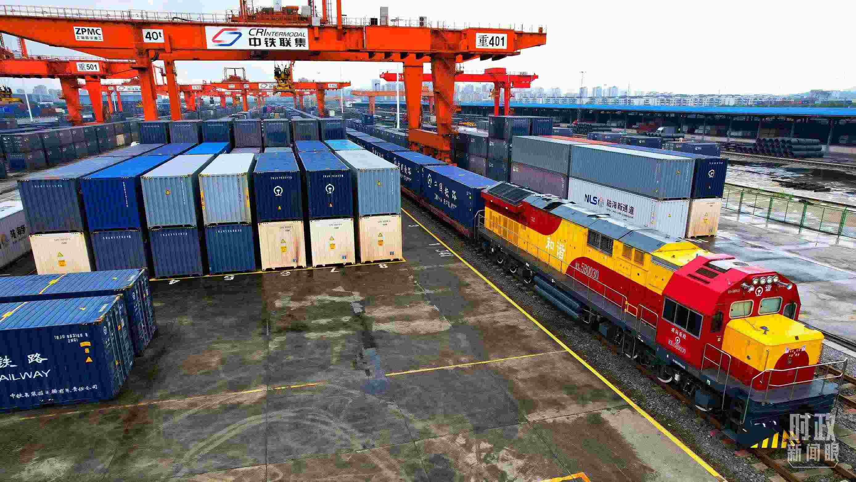 △重慶國際物流樞紐園區(qū)。（總臺記者劉雨拍攝）