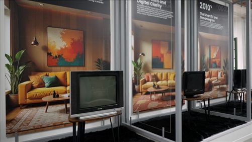 海信顯示技術(shù)展示畫作。海信南非公司供圖