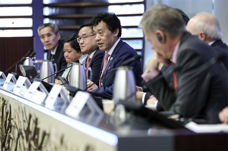 來(lái)自聯(lián)合國(guó)糧農(nóng)機(jī)構(gòu)及各國(guó)代表與會(huì)并發(fā)言。主辦方供圖