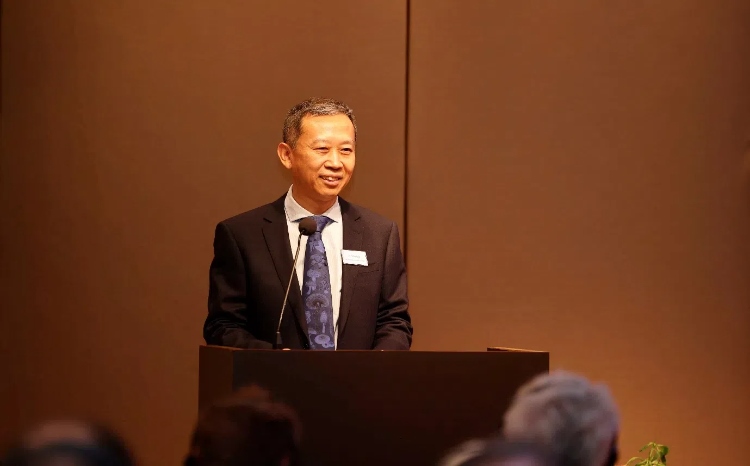 中國駐瑞典大使崔愛民應(yīng)邀出席論壇并致辭。中國駐瑞典大使館供圖