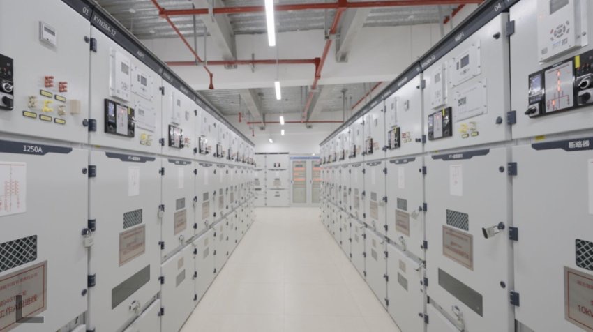 300兆瓦壓氣儲能示范工程高壓配電室。受訪者供圖