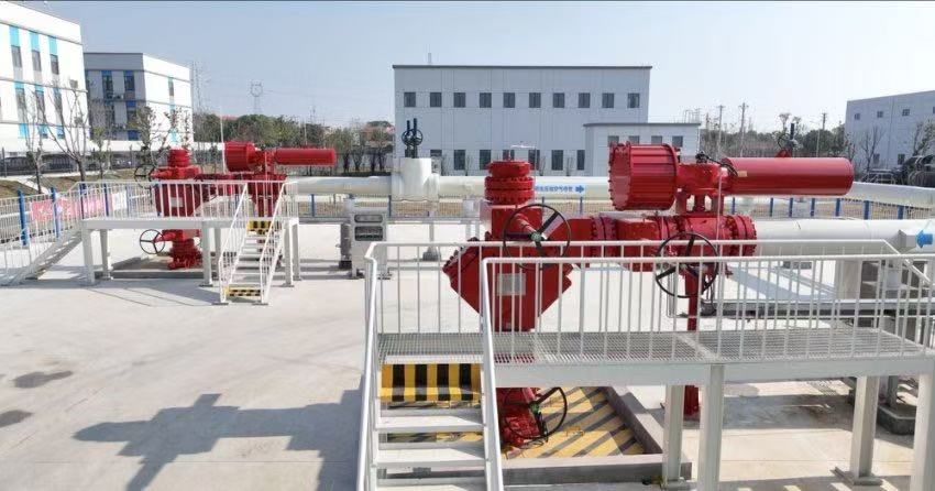 300兆瓦壓氣儲能示范工程鹽穴儲氣庫井場。受訪者供圖