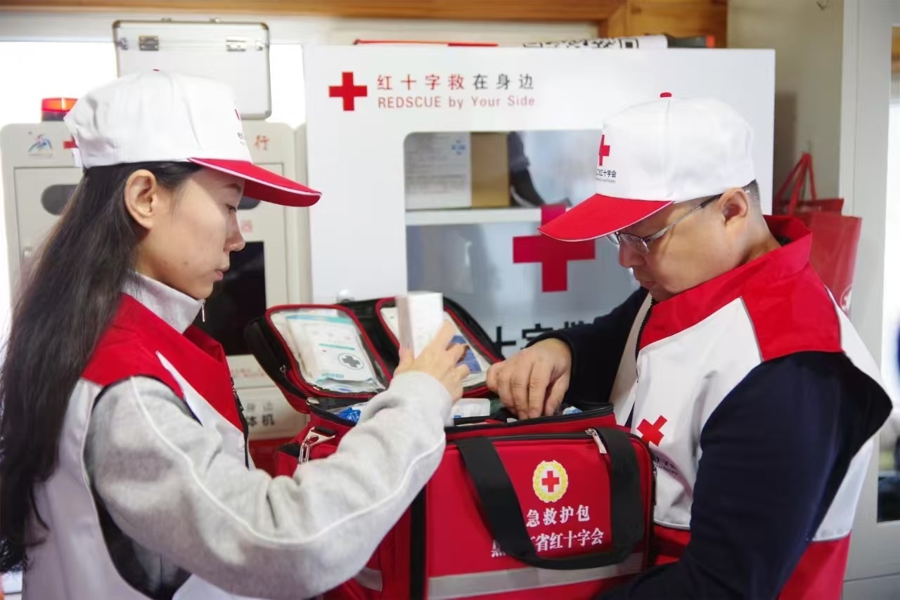 應(yīng)急救援志愿者培訓(xùn)現(xiàn)場。 中國紅十字會總會供圖