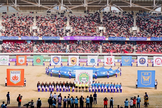 2025賽季女超聯(lián)賽開幕式現(xiàn)場。主辦方供圖