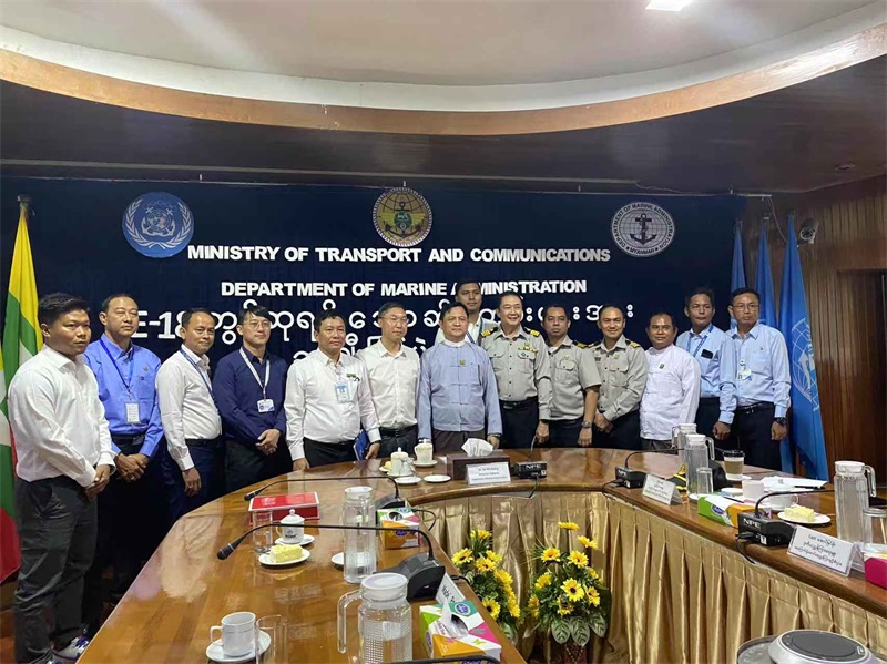 緬甸第18屆國家級港口設施安全聯(lián)合演習頒獎儀式現(xiàn)場。中緬油氣管道公司供圖