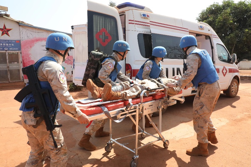 演練現(xiàn)場。張曉昆攝。