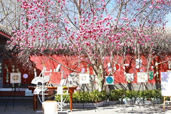 翰墨書韻展區(qū)的書法展品。府學(xué)胡同小學(xué)供圖