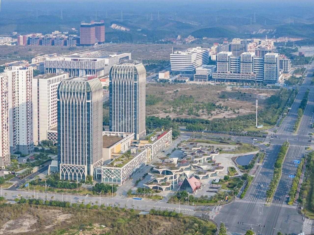 2023年11月，廣西欽州，航拍中國—馬來西亞欽州產(chǎn)業(yè)園區(qū)。