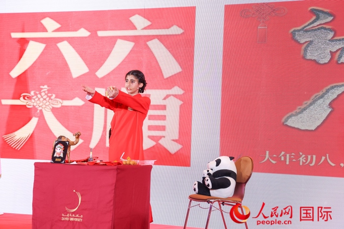 快板表演。人民網(wǎng)記者任皓宇攝